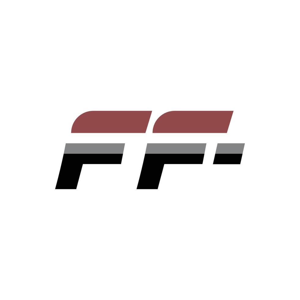 initiale lettre ff logo ou F logo vecteur conception modèle