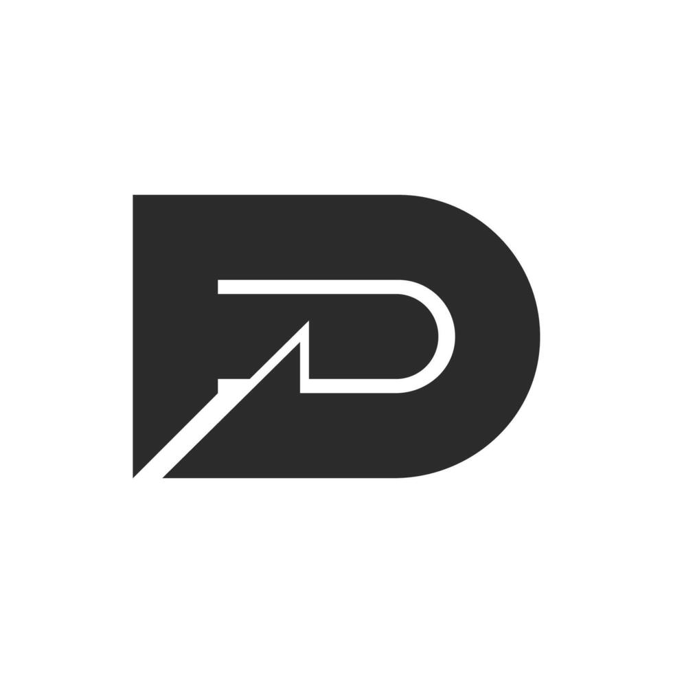 initiale fd lettre logo vecteur modèle conception. lié lettre df logo conception.