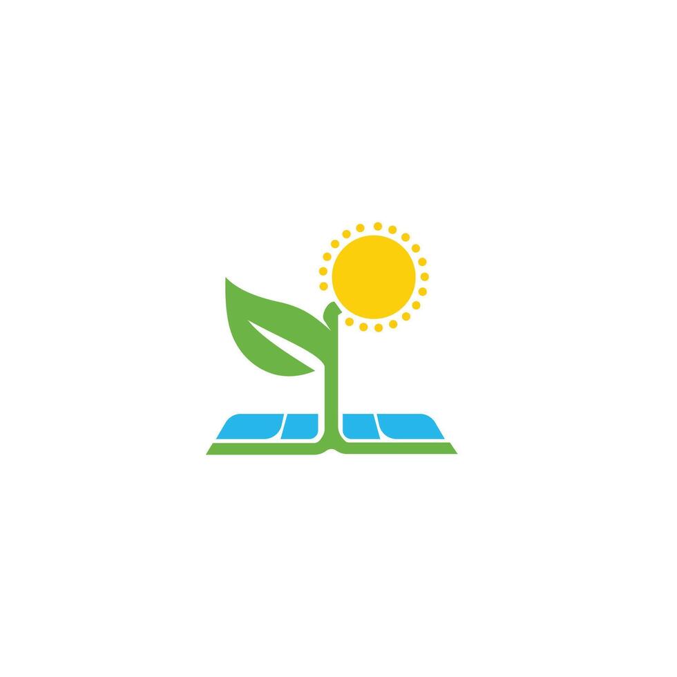 modèle de conception de logo d'énergie verte vecteur