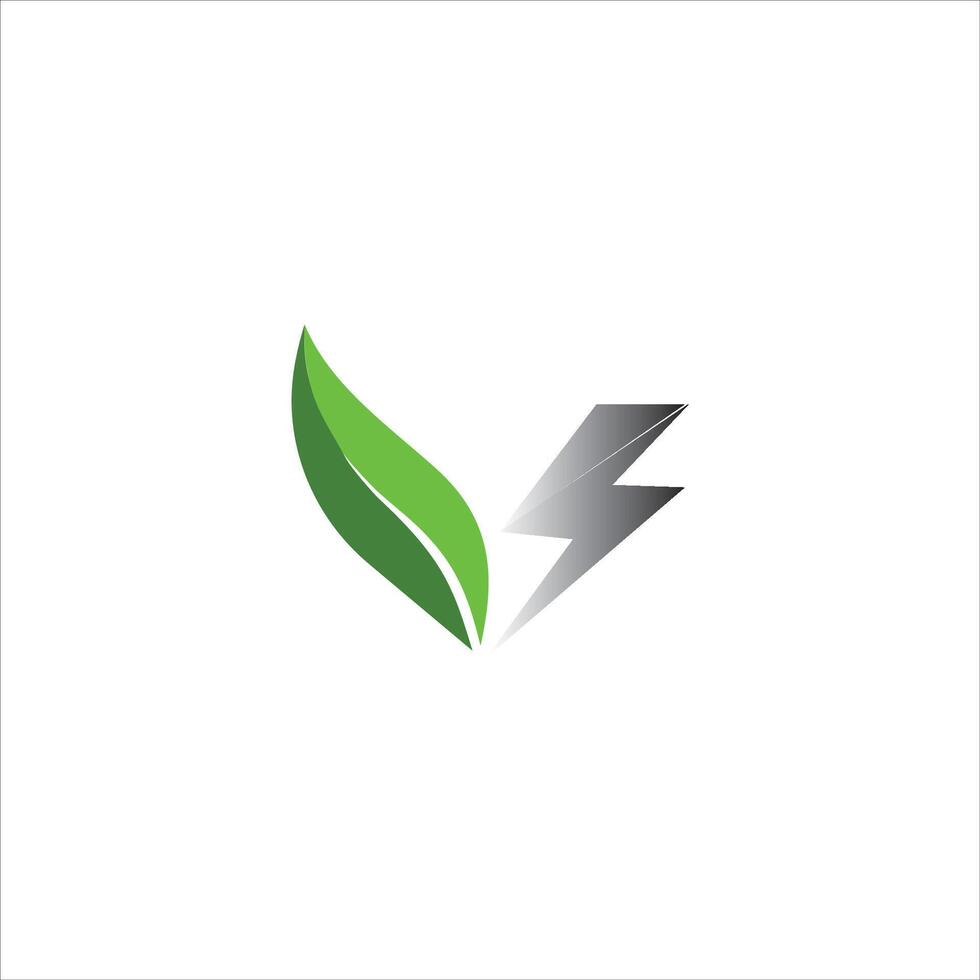 modèle de conception de logo d'énergie verte vecteur