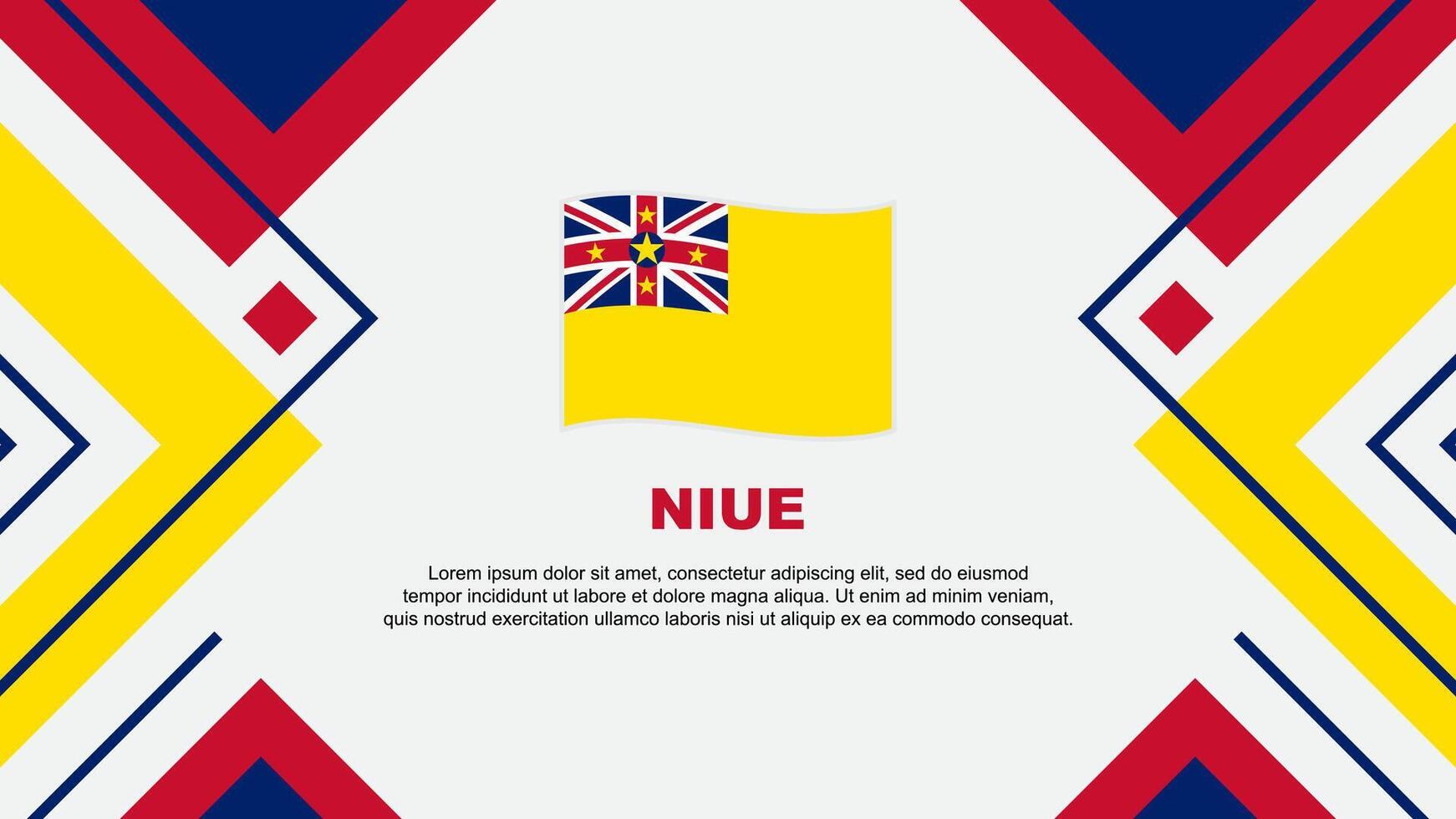 niue drapeau abstrait Contexte conception modèle. niue indépendance journée bannière fond d'écran vecteur illustration. niue illustration