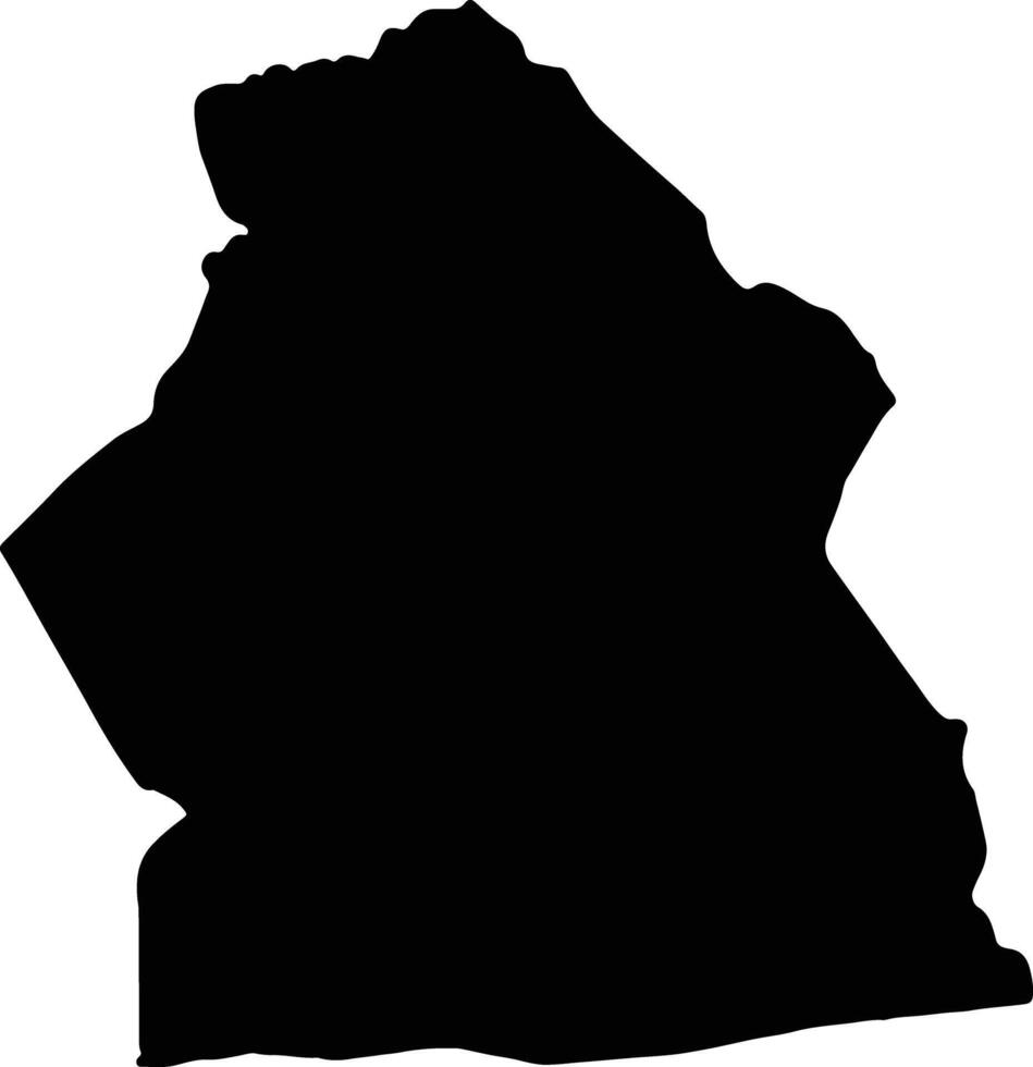 alibori Bénin silhouette carte vecteur