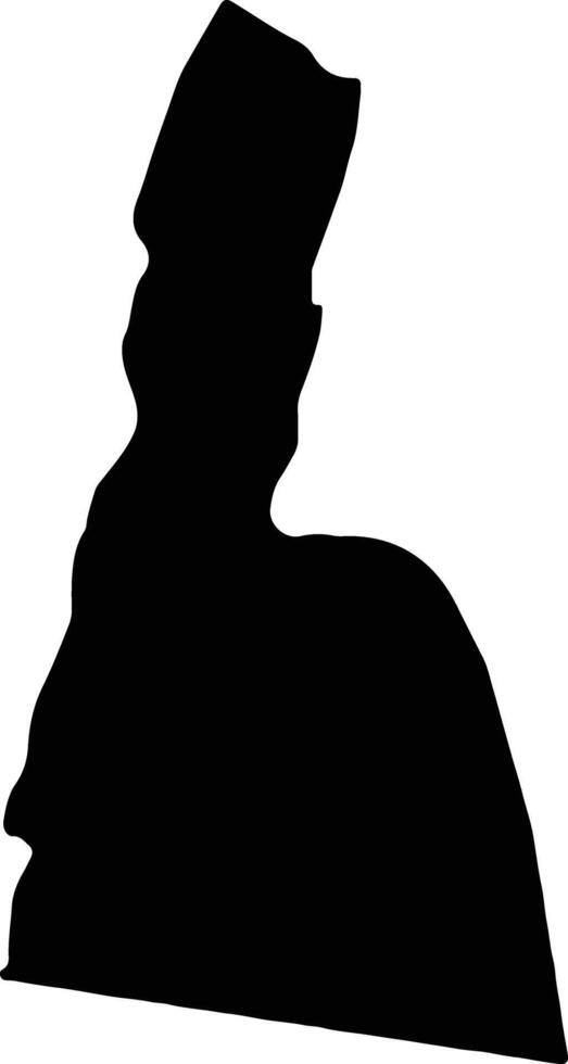 aqaba Jordan silhouette carte vecteur
