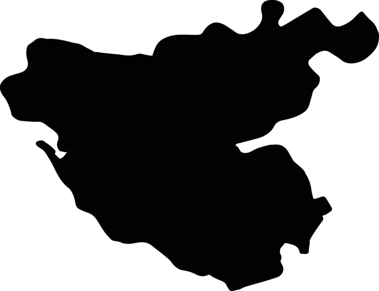 cadix Espagne silhouette carte vecteur