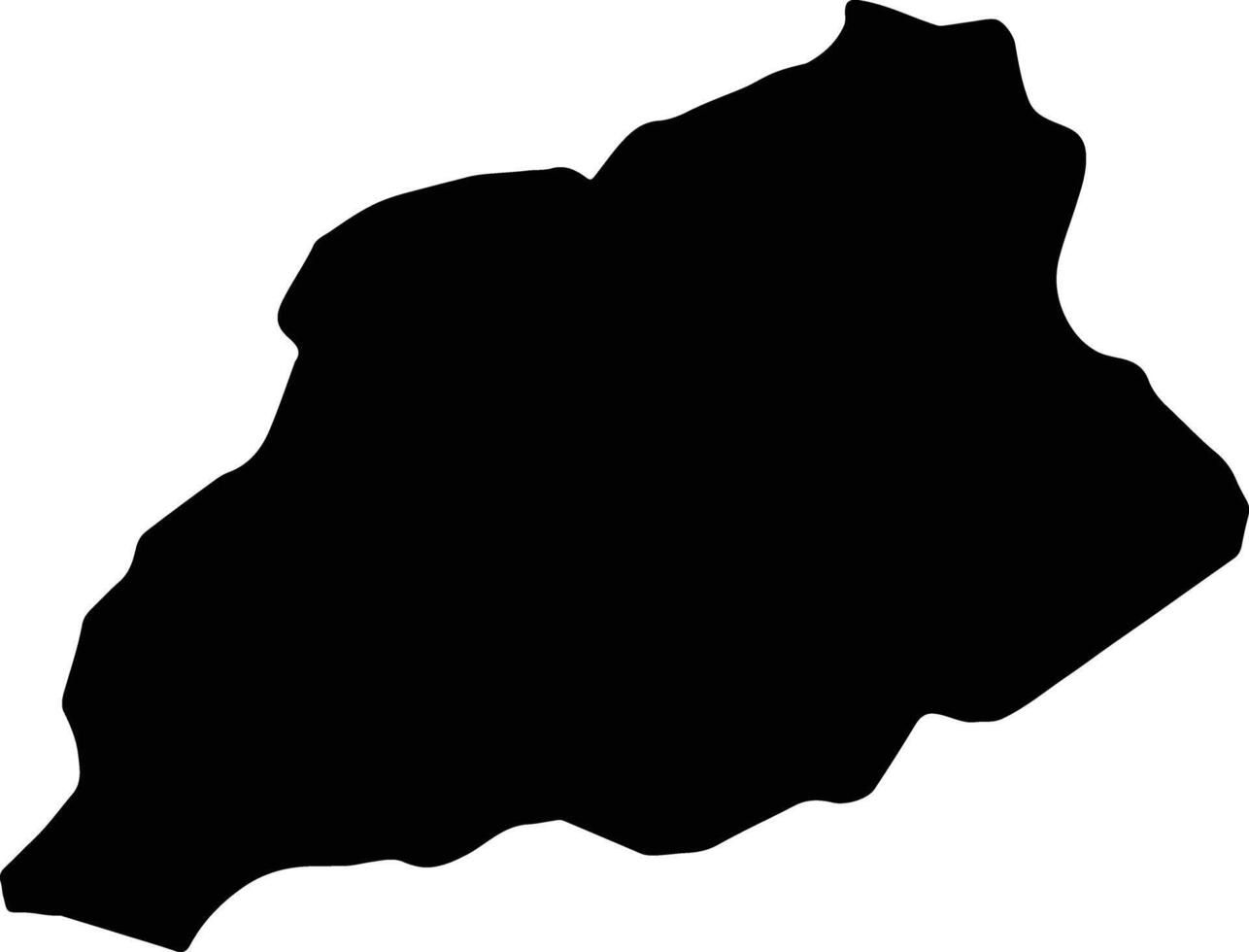 khost afghanistan silhouette carte vecteur