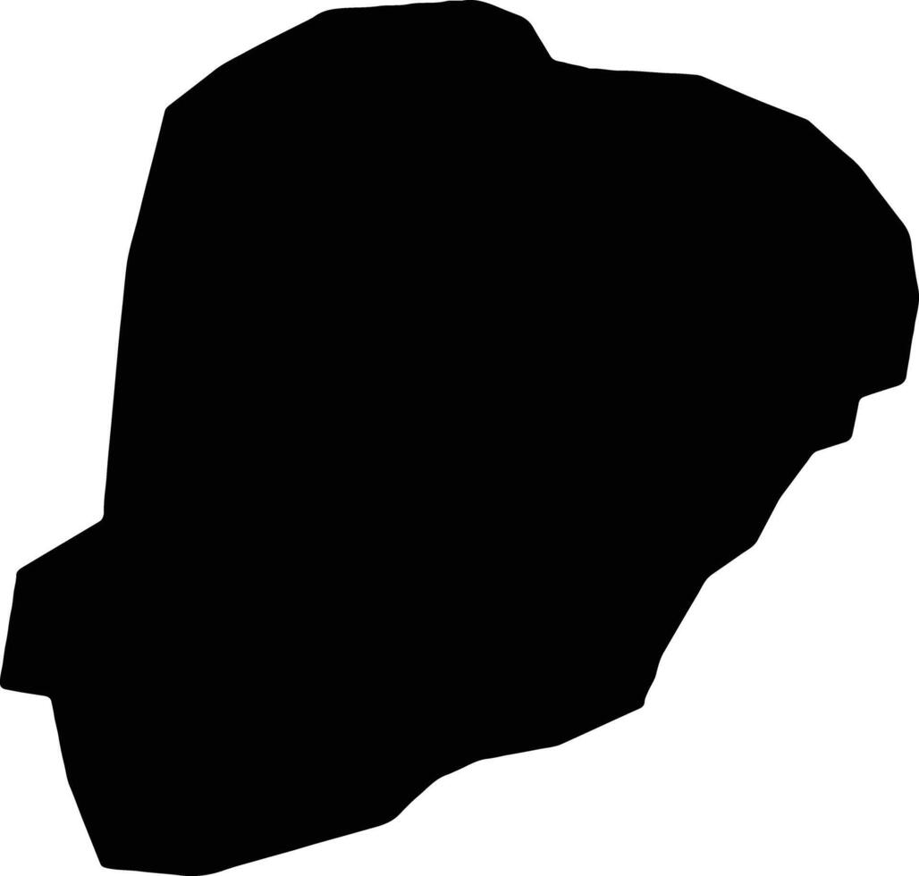 Kérouane Guinée silhouette carte vecteur