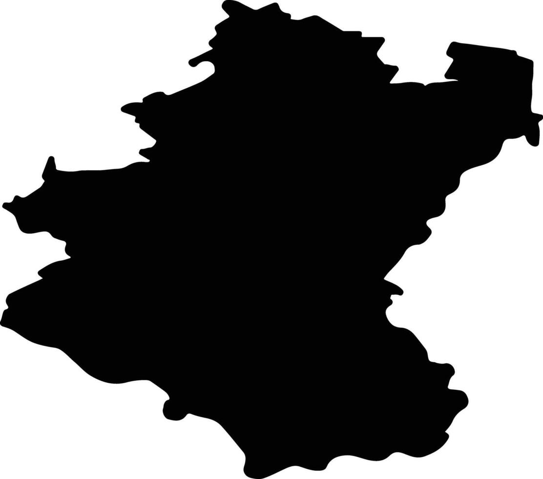 Luxembourg Belgique silhouette carte vecteur