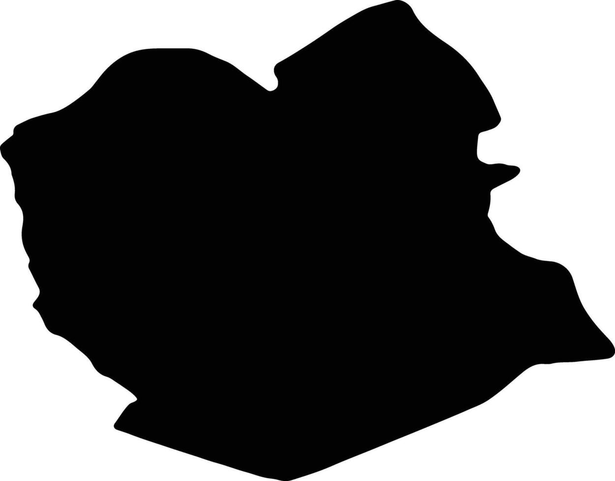 oruro Bolivie silhouette carte vecteur