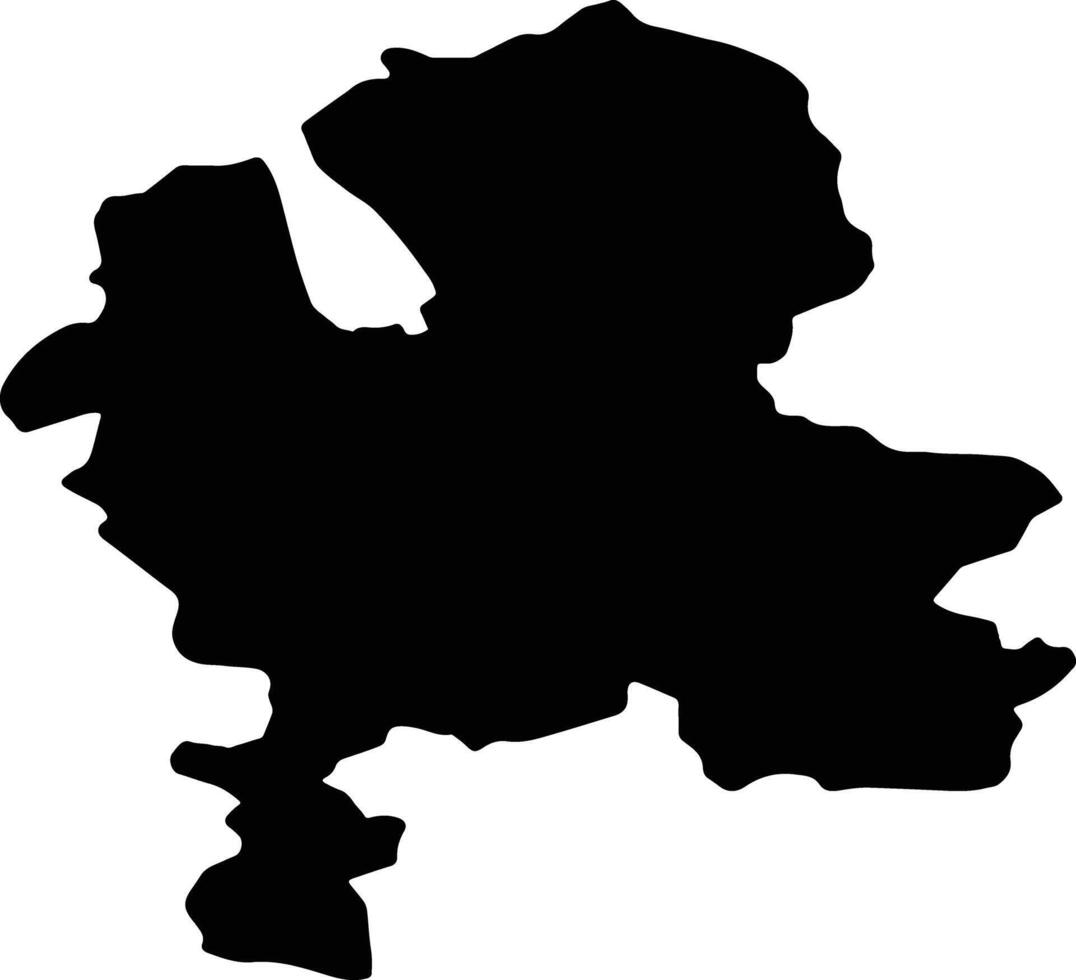 Staffordshire uni Royaume silhouette carte vecteur