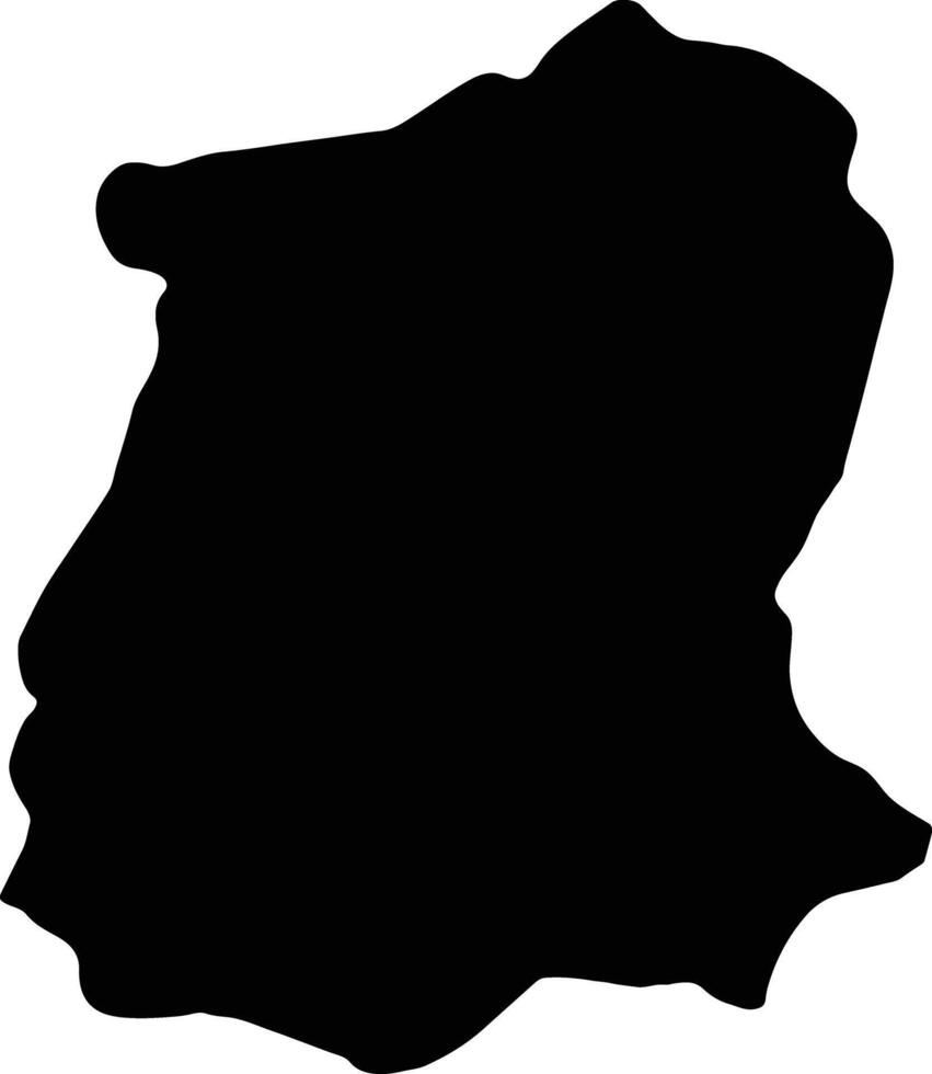 sikkim Inde silhouette carte vecteur