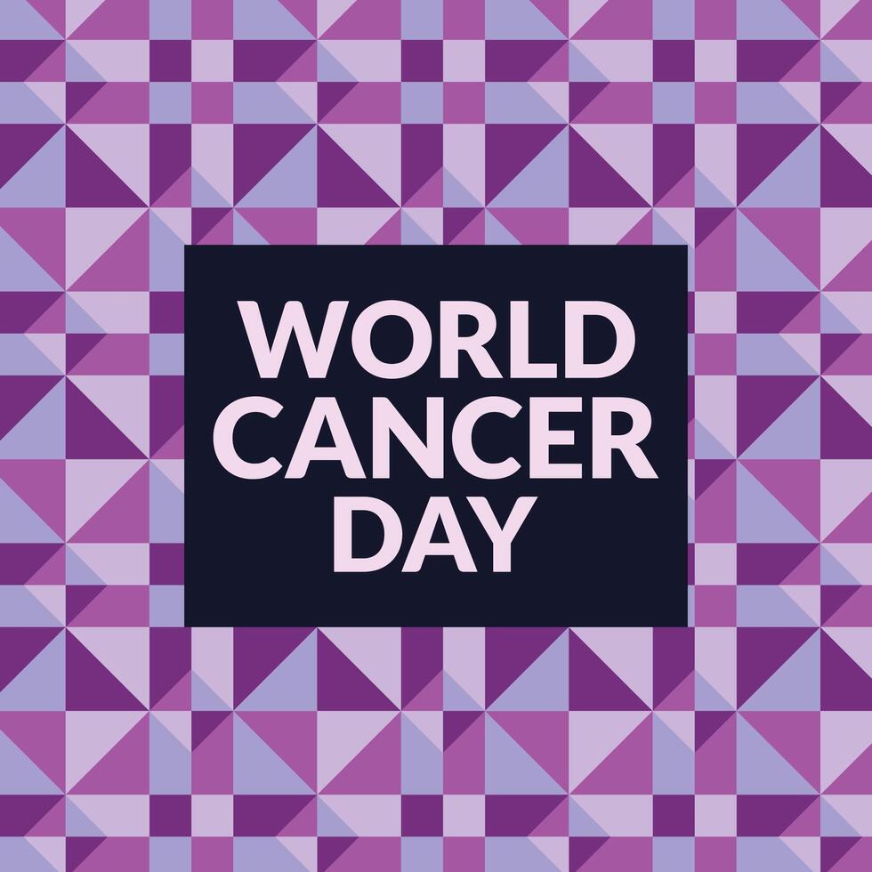 monde cancer journée social médias vecteur Contexte conception. international fête sur 24e février.