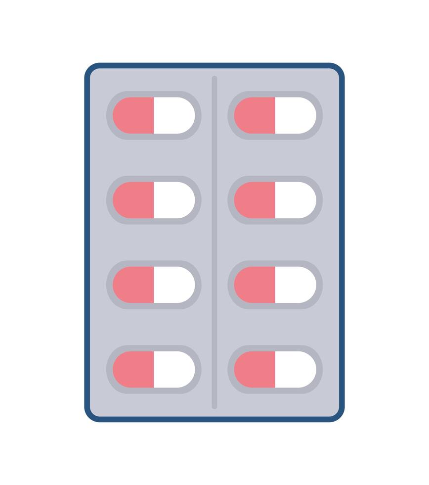 conception de comprimé de pilule vecteur