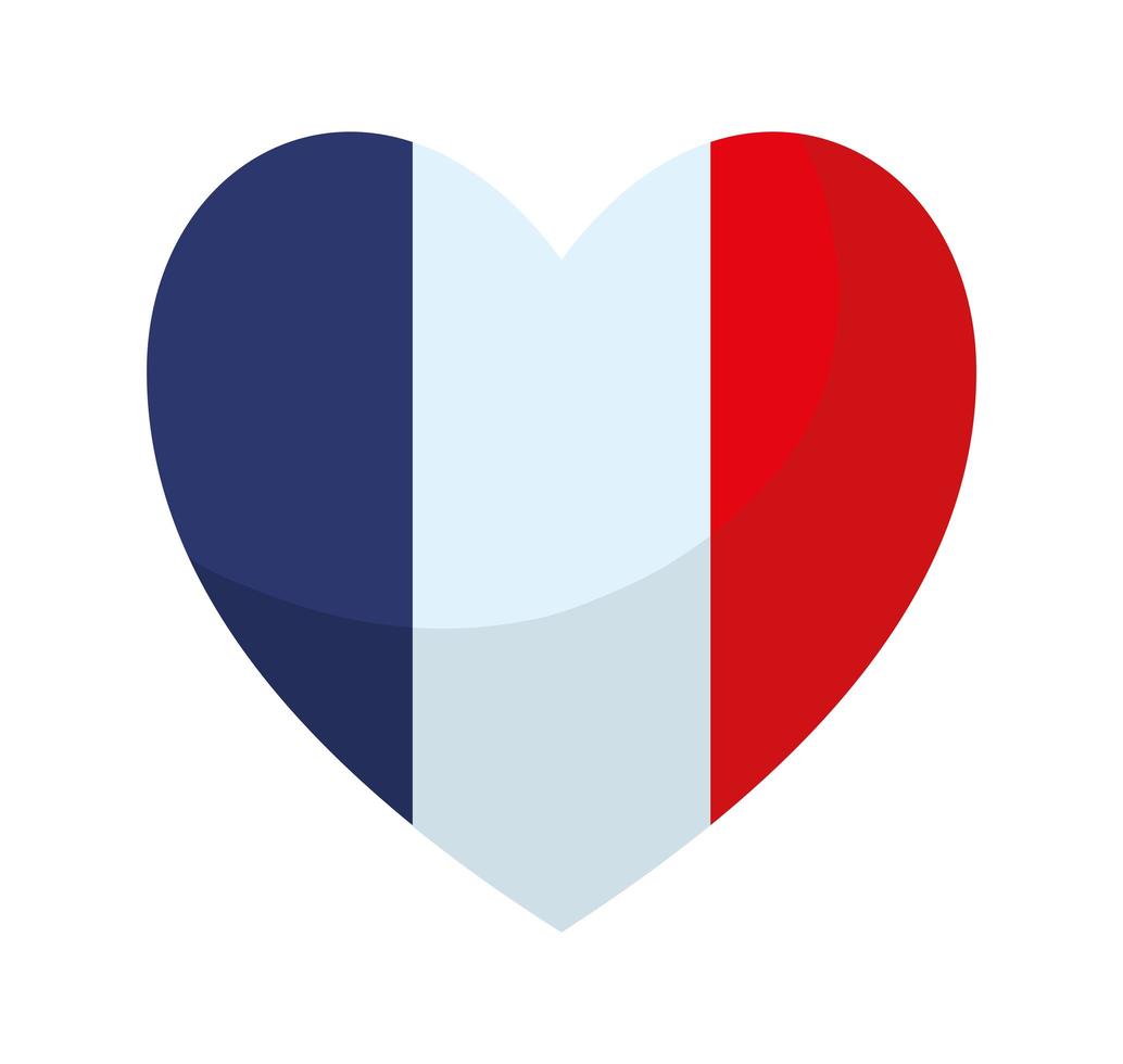 représentation du coeur français vecteur