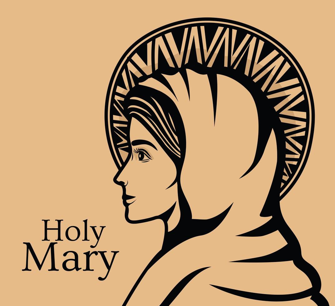 illustration de sainte marie vecteur