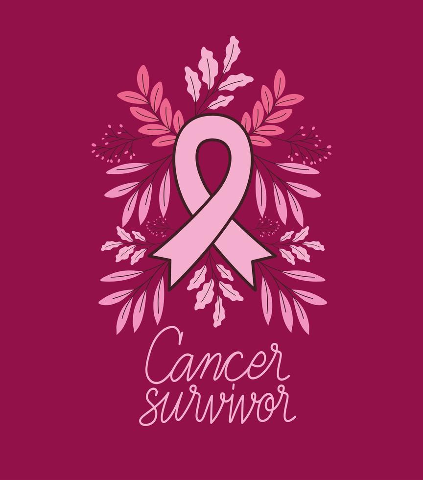 illustration de survivant du cancer vecteur