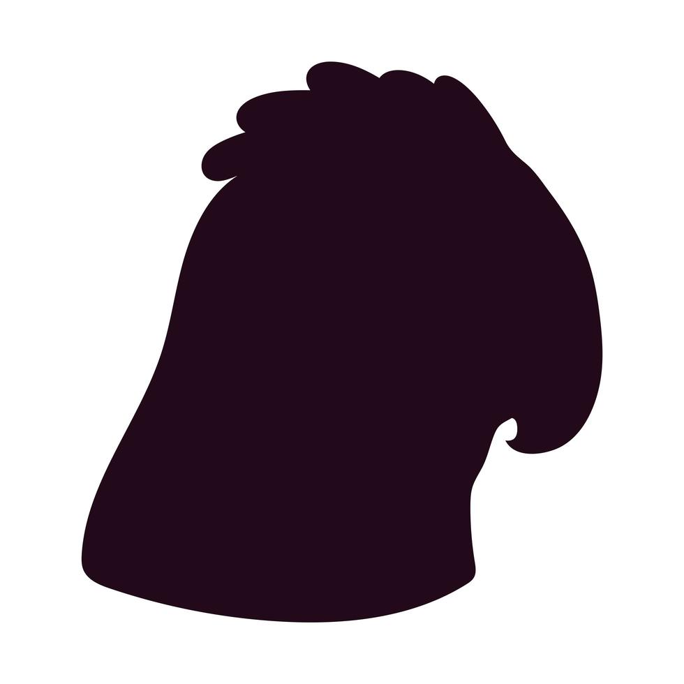 conception de silhouette de perroquet vecteur