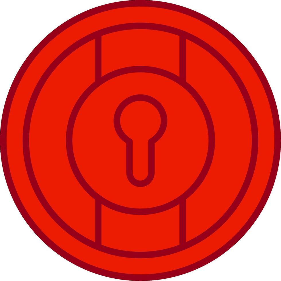 icône de vecteur de trou de serrure