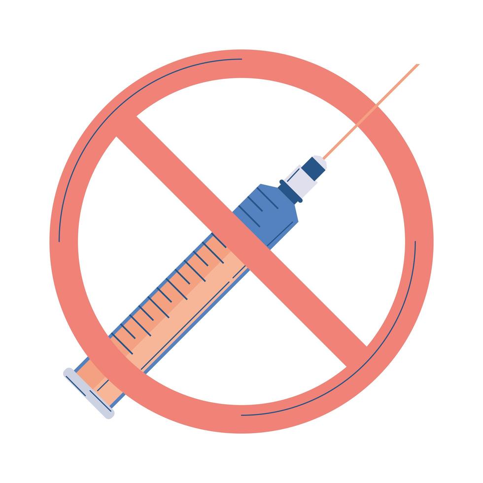 signal de seringue de vaccin vecteur