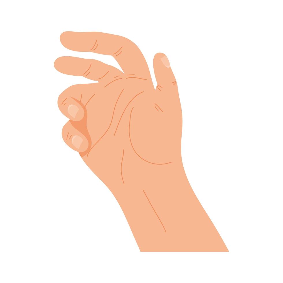 icône de la main humaine vecteur
