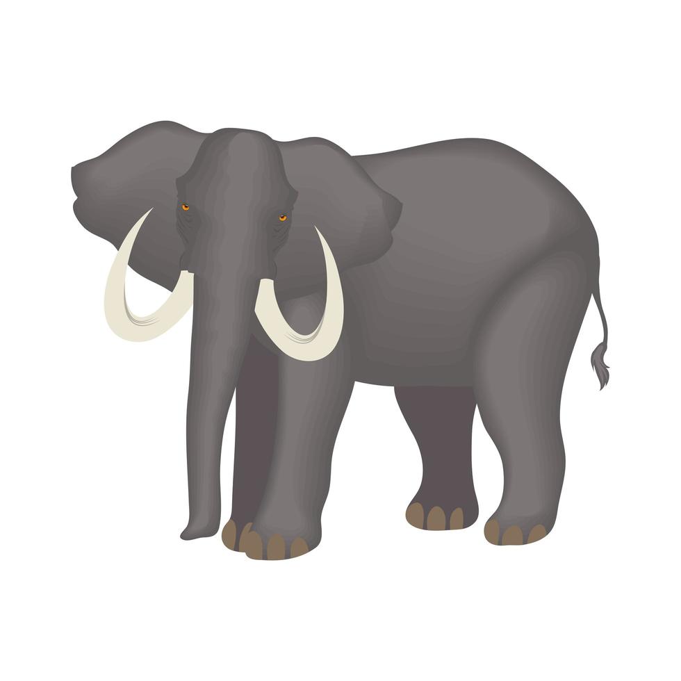 dessin animé mignon d'éléphant vecteur