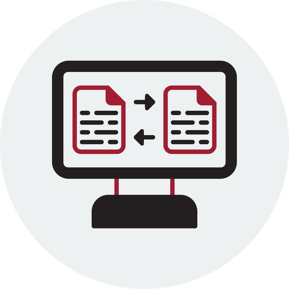 icône de vecteur de transfert de fichier