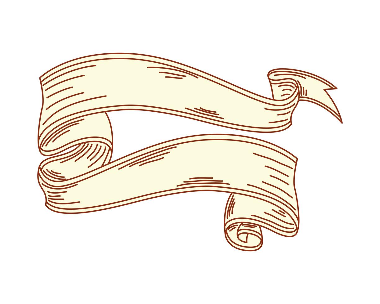 dessin de ruban d'esquisse vecteur