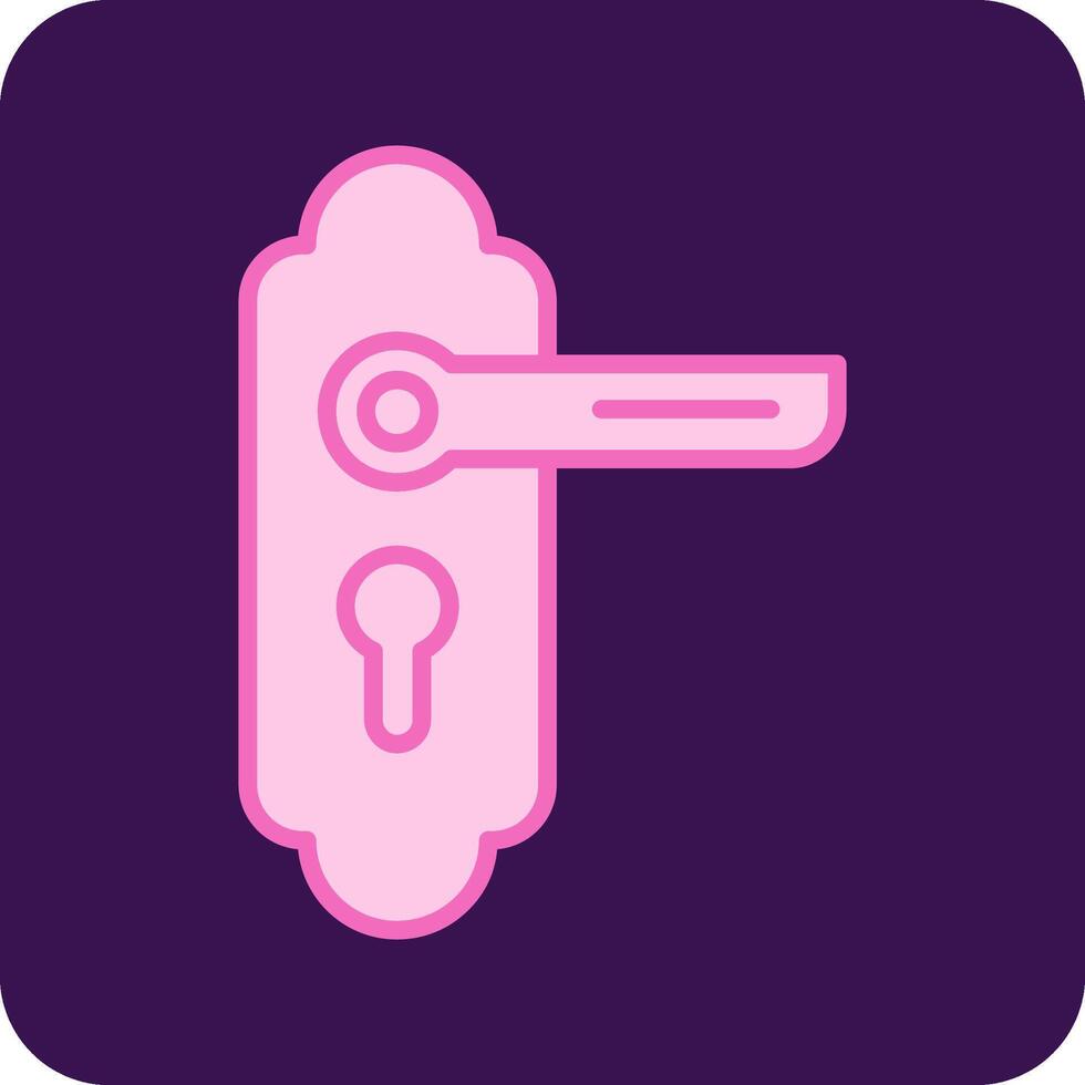 icône de vecteur de bouton de porte