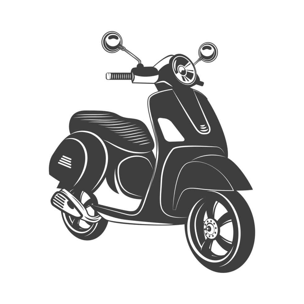 icône de moto vespa vecteur