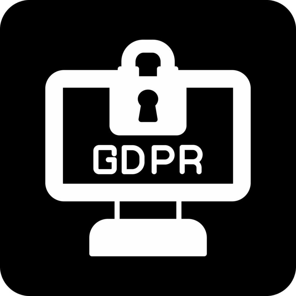 GDPR vecteur icône