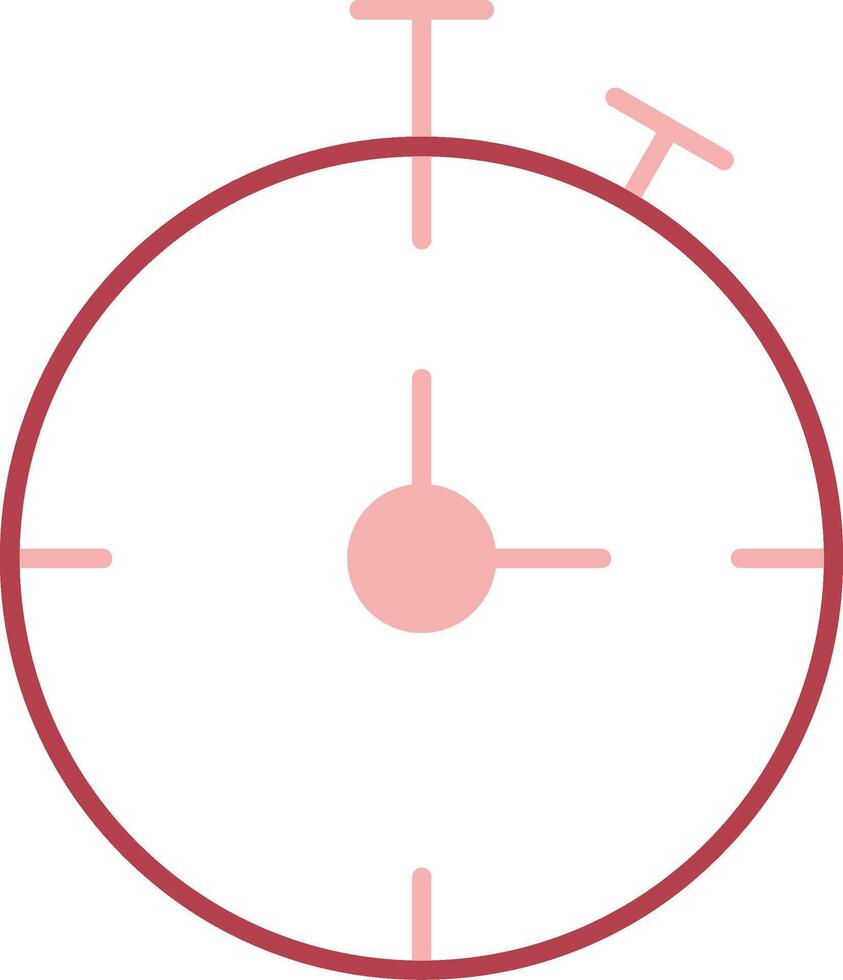 chronomètre solide deux Couleur icône vecteur