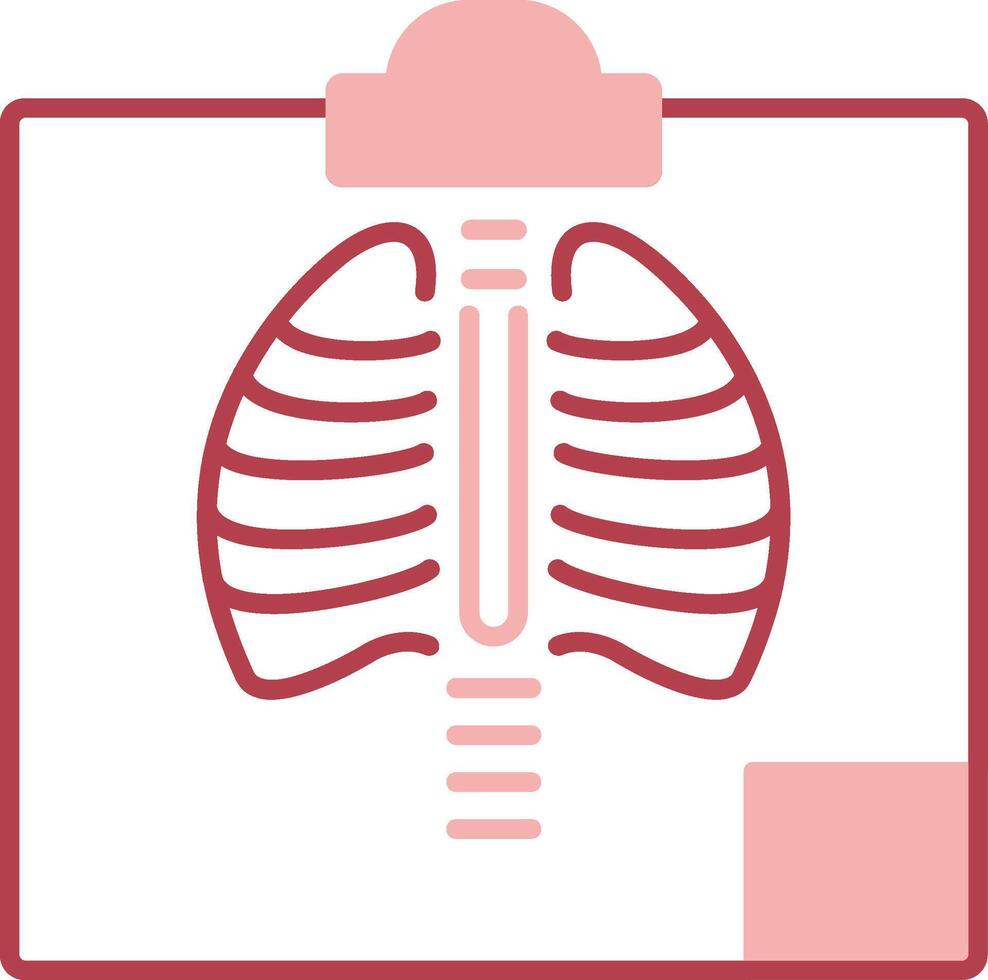 radiologie solide deux Couleur icône vecteur