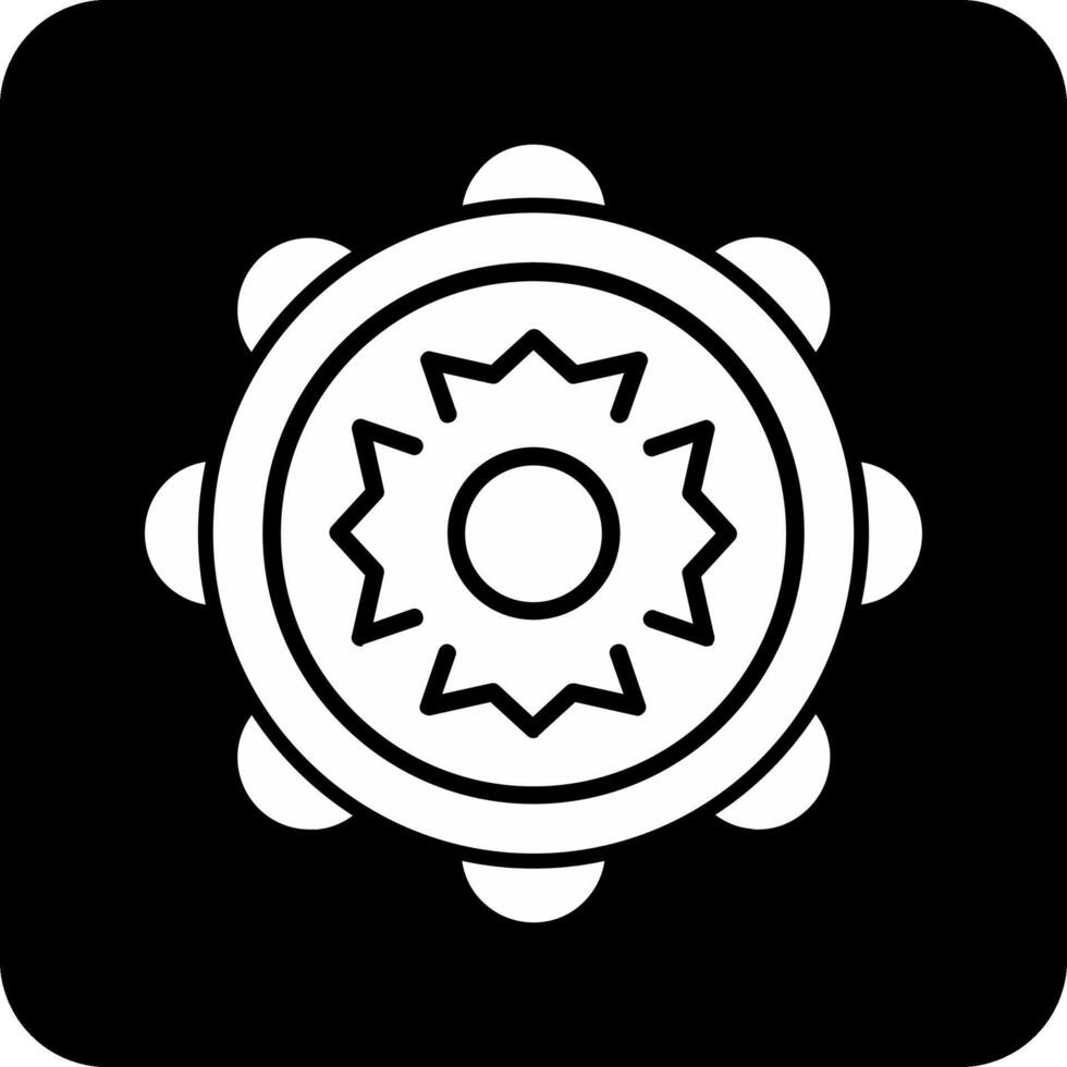 icône de vecteur de tambourin