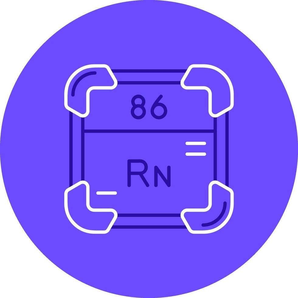 radon duo régler Couleur cercle icône vecteur