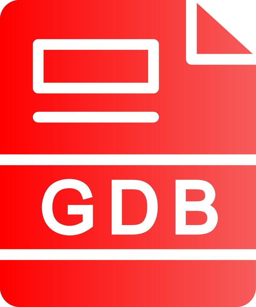 gdb Créatif icône conception vecteur