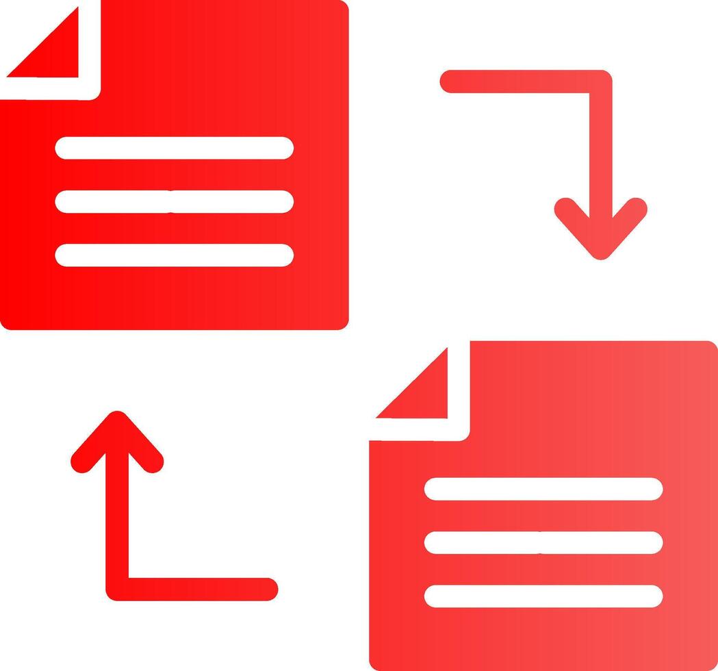 conception d'icône créative de transfert de fichier vecteur