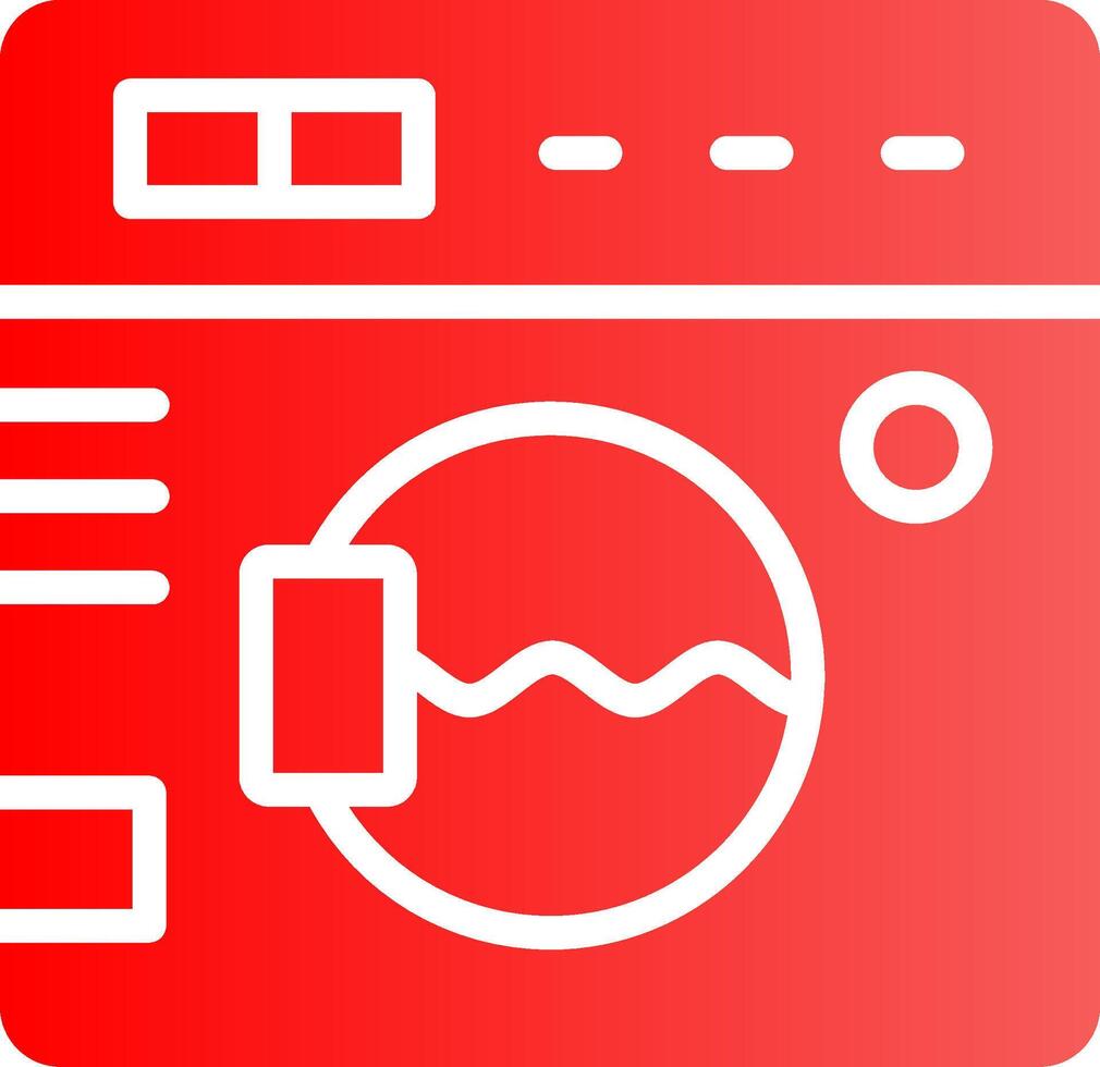 conception d'icône créative de machine à laver vecteur