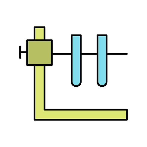 Two Tube avec support Vector Icon