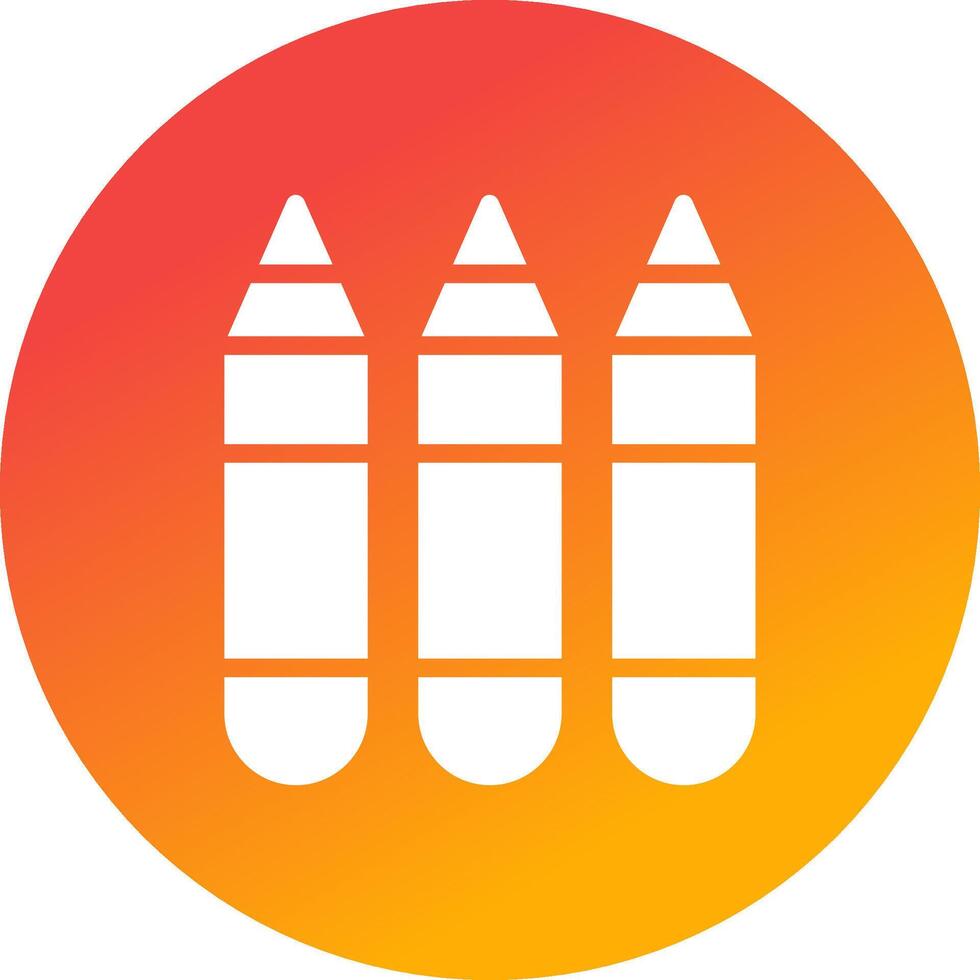 conception d'icônes créatives de crayons vecteur