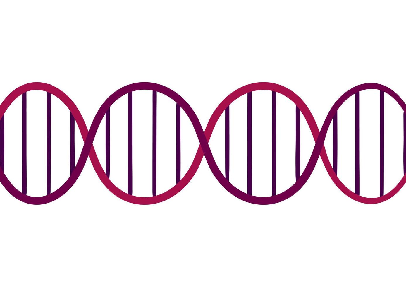 Contexte du gène de l'adn sur fond blanc vecteur