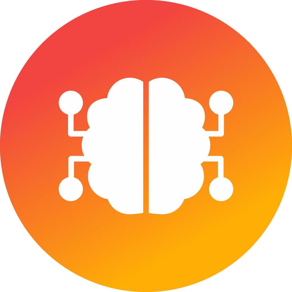 les neurones circuit Créatif icône conception vecteur