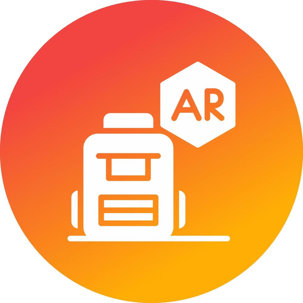 ar sac à dos Créatif icône conception vecteur