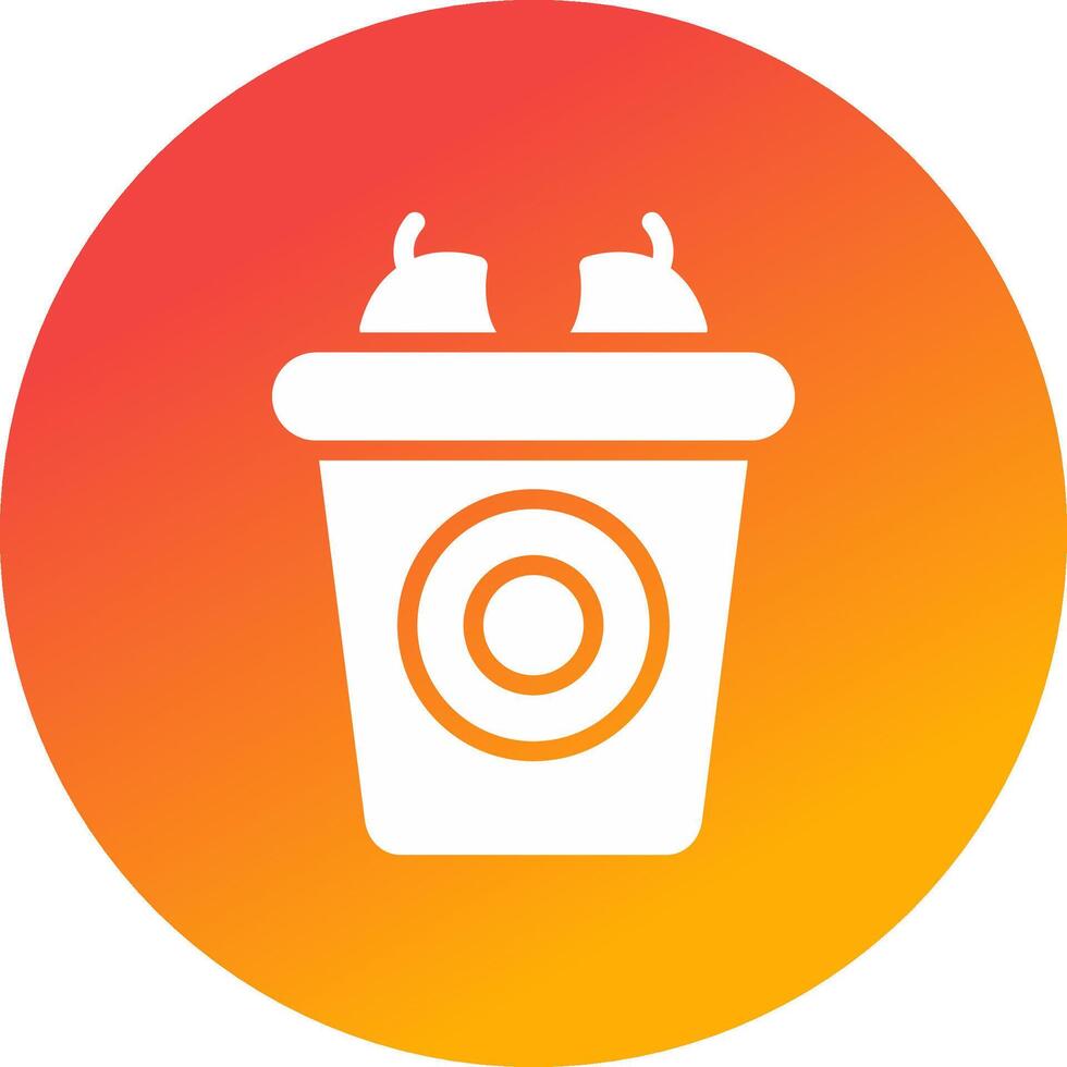 conception d'icône créative de déchets vecteur