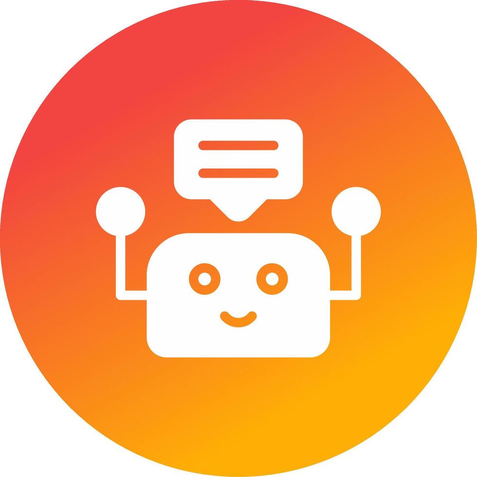 conception d'icône créative chatbot vecteur