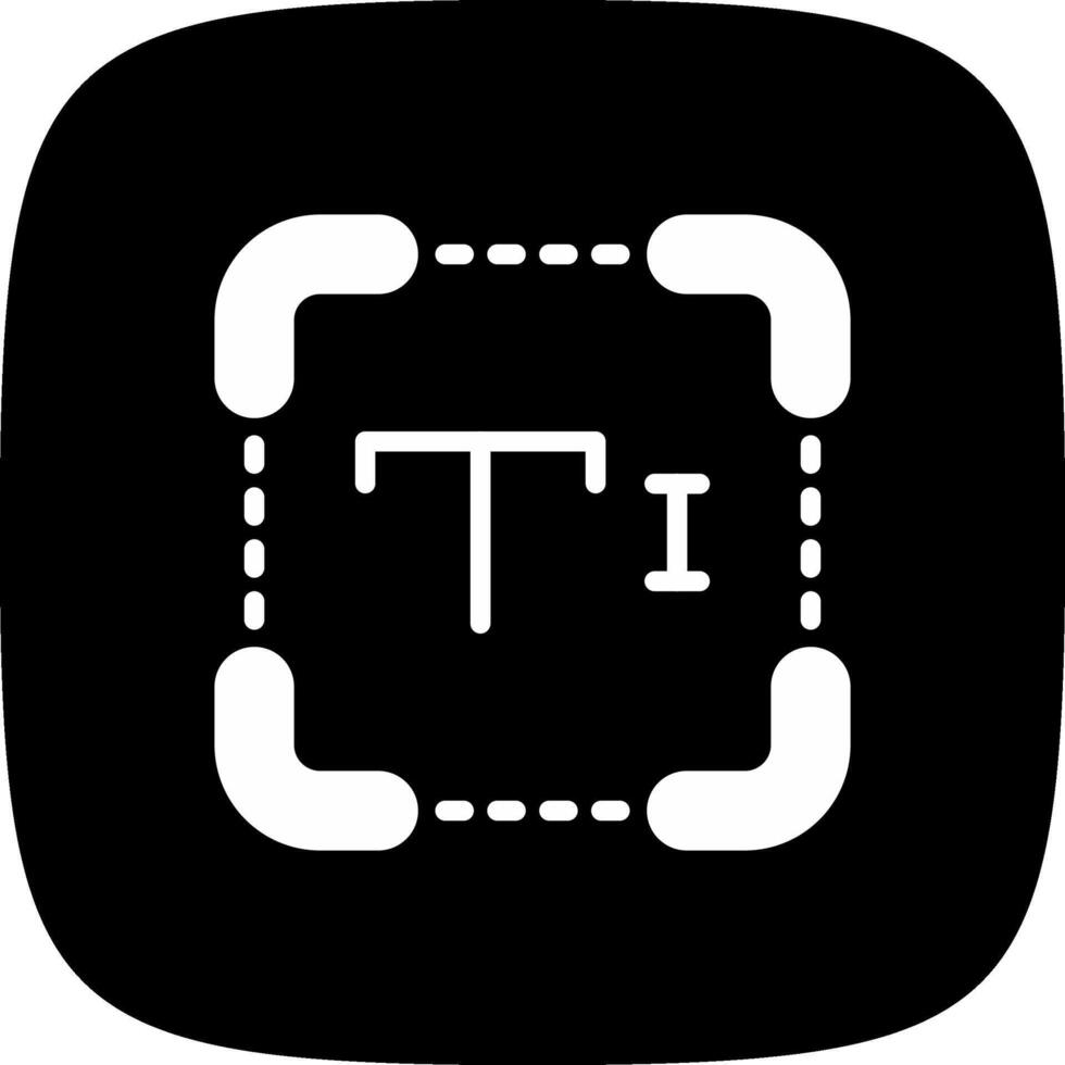 conception d'icône de création de texte vecteur