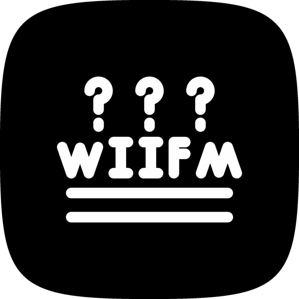 wifm Créatif icône conception vecteur