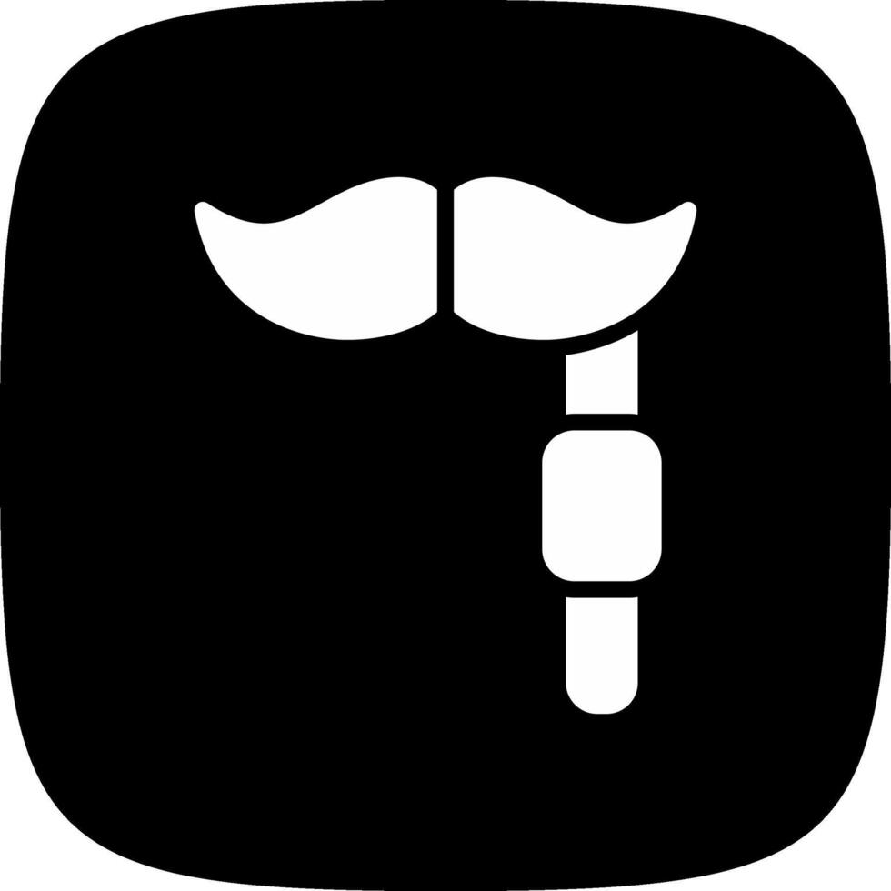 conception d'icône créative moustache vecteur