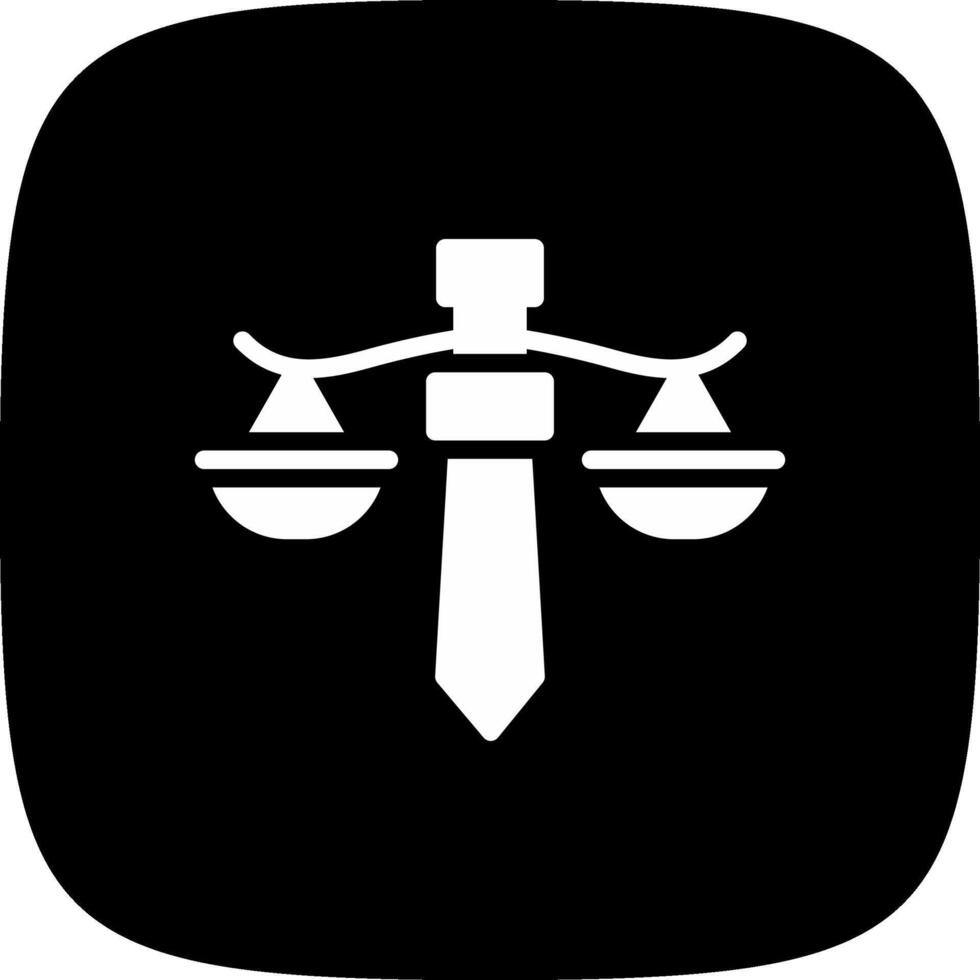 conception d'icône créative justice vecteur