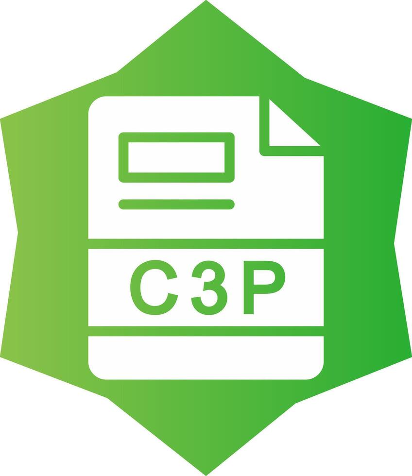 c3p Créatif icône conception vecteur