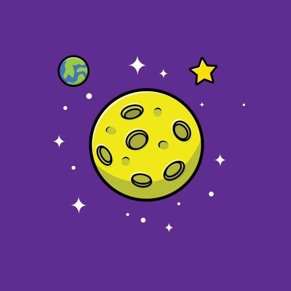 illustration vectorielle de lune vecteur