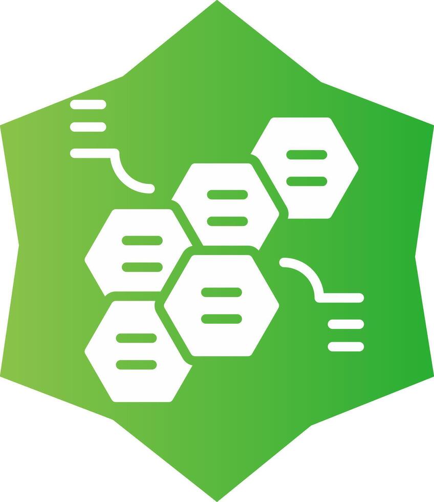 en alternance hexagones Créatif icône conception vecteur